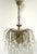 Gold-Plated Metal Lead Crystal Ball Three-Light Chandelier, 1970s For Sale - Image 11 of 11