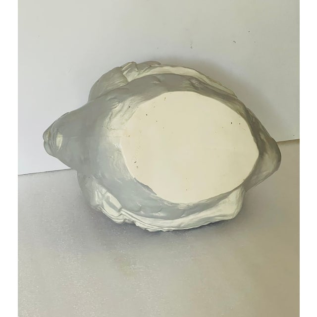 Large Italian Gray Swan Planter Signed For Sale In Miami - Image 6 of 6