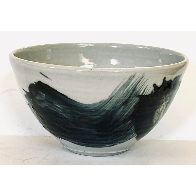 Californian Artist Hand Thrown Ceramic Bowl For Sale - Image 4 of 8