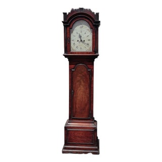 Georgian Mahogany Canterbury Longcase Clock For Sale