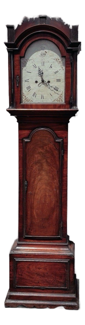 Georgian Mahogany Canterbury Longcase Clock