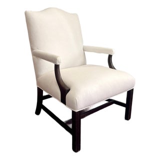 Vintage White Arm Chair For Sale