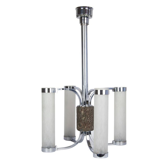 Vintage Art Deco Ceiling Lamp For Sale - Image 3 of 3