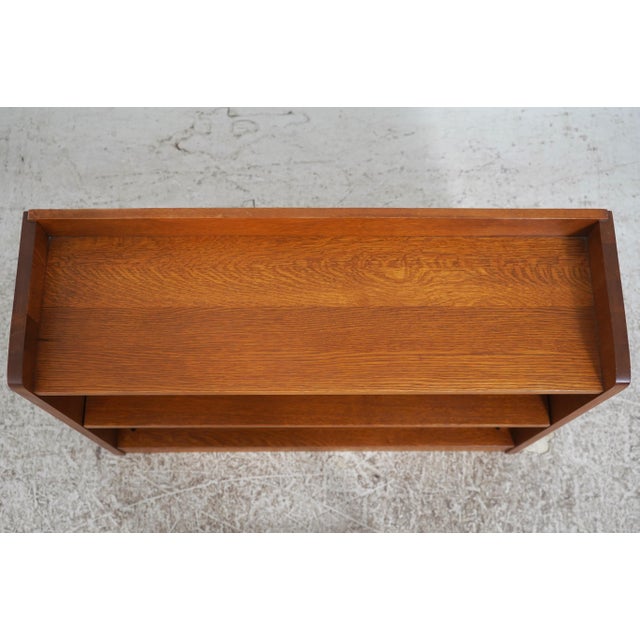 Stickley Mission Oak 40 Inch Low Open Bookcase For Sale In Philadelphia - Image 6 of 13
