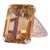 This is part of Chairish’s Fine Jewelry assortment. Vintage 33 carat natural untreated citrine 14K gold ring, circa 1950....
