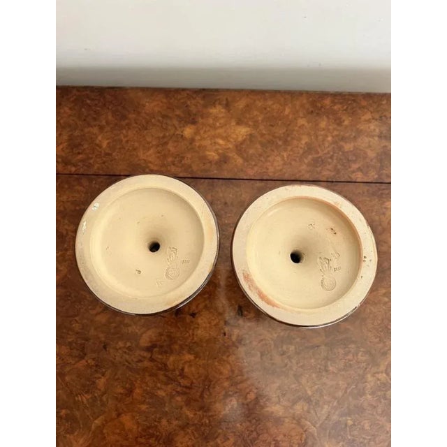 Ceramic Candlesticks from Royal Doulton, 1900s, Set of 2 For Sale - Image 7 of 8
