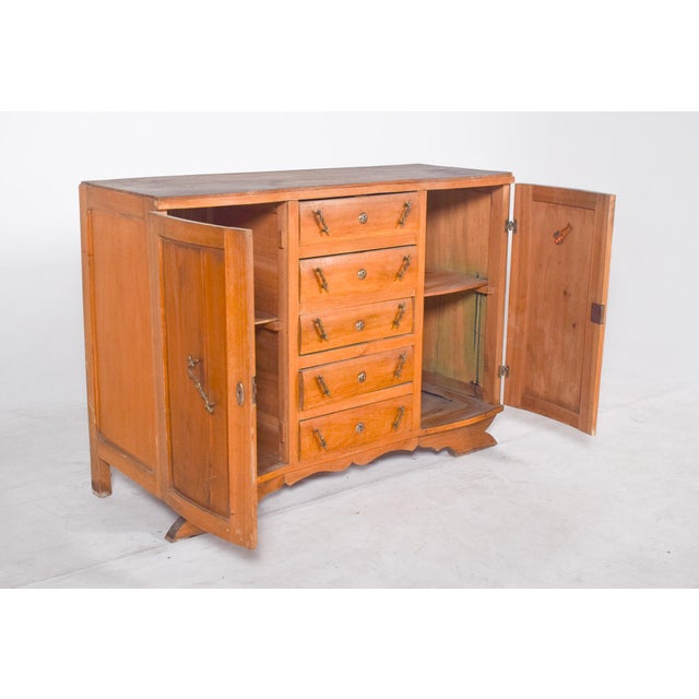 Antique Sideboard with Drawers and Doors, 1920 For Sale - Image 4 of 11