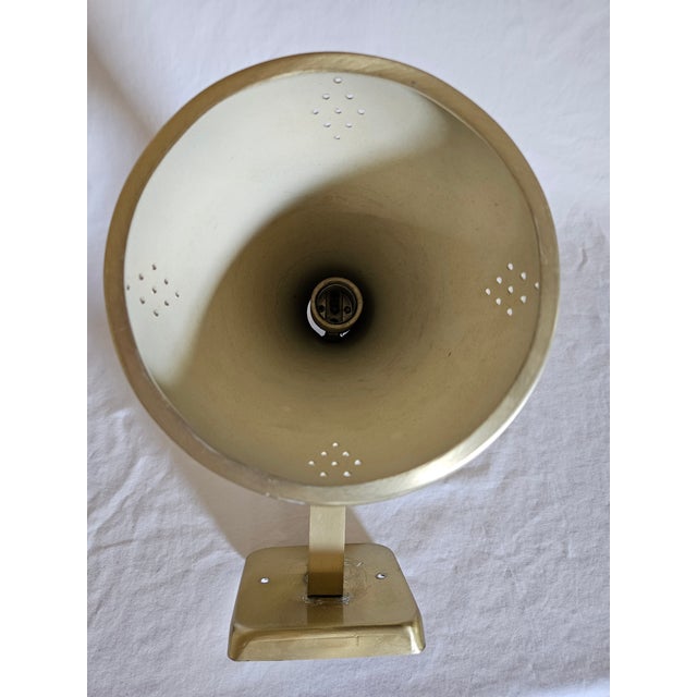 Metal A Pair of 1950s Mid-Century Modern Original Atomic Spun Aluminum Electric Wall Sconces - A Pair For Sale - Image 7 of 11