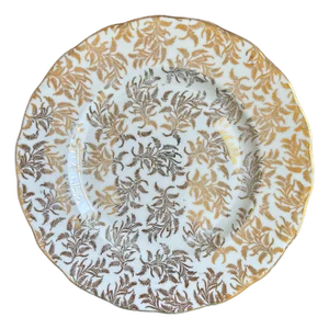 Vintage English Bone China Decorative Dessert Plate