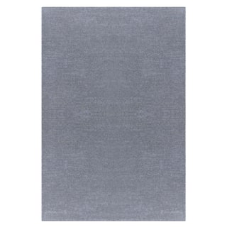 Monochrome Steel Gray Modern Wool Rug by Doris Leslie Blau For Sale