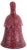 Red Millefiori Glass Bell Made in Italy After Fratelli For Sale - Image 8 of 8