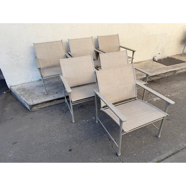 Design Plus Gallery presents a Set of Six Aprio Collection Outdoor Armchairs by Giati Designs. With their streamlined...