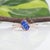 2020s Aaa Tanzanite Ring With Earth-Mined Diamond Accents: Solid 14k Gold, 7x5mm, Size 6.75 For Sale - Image 5 of 9