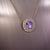 Natural Sapphire Diamond Pendant 18" 14k WG 3.84 TCW Certified For Sale - Image 11 of 12