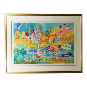LeRoy Neiman "American Gold" Hand Signed & Numbered Serigraph Sports Olympic 115