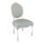 Julia Gray Hand-Painted Side Chair in Celadon Green For Sale