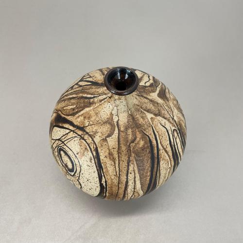 Ceramic Abstract Ceramic Studio Pottery Vase attributed to Gerhard Liebenthron, Germany, 1980s For Sale - Image 7 of 15