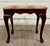 Vintage Bombay Company Queen Anne Style Upholstered Footstool For Sale - Image 12 of 14