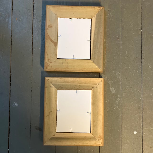 1970’s 2 Small Grasshopper Watercolor Paintings Gilt Wood Frames -a Pair For Sale - Image 4 of 4