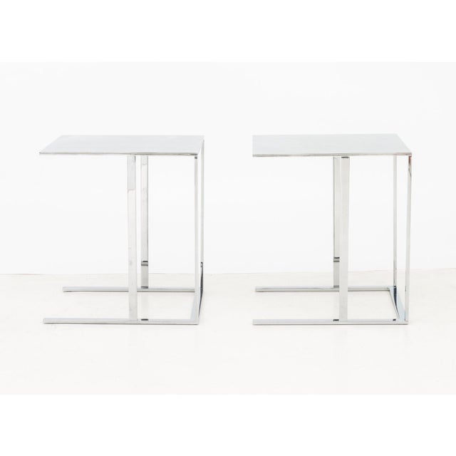 Metal Antonio Citterio X B&b Italia "Simplice" Tables, 2 For Sale - Image 7 of 11