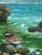 Turquoise Oil Painting a Boat Is Moored on a Rocky Shore Yuriy Suprunchuk For Sale - Image 8 of 11