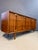 A striking vintage Lane Summit nine-drawer lowboy dresser, a standout of American mid-century modern design. Rich walnut...