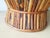 Khaki Mid-Century Italian Work Knitting Basket in Rattan and Rush, 1960s For Sale - Image 8 of 9