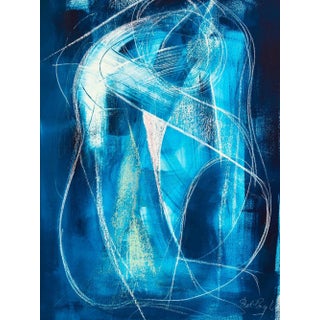 "Entwined Souls" Contemporary Abstract Expressionist Painting For Sale