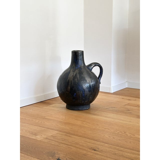 Ceramic Large Brutalist Studio Ceramic Floor Vase by Gerhard Liebenthron, 1970s For Sale - Image 7 of 7