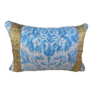 Fortuny Pillow With Antique Trim