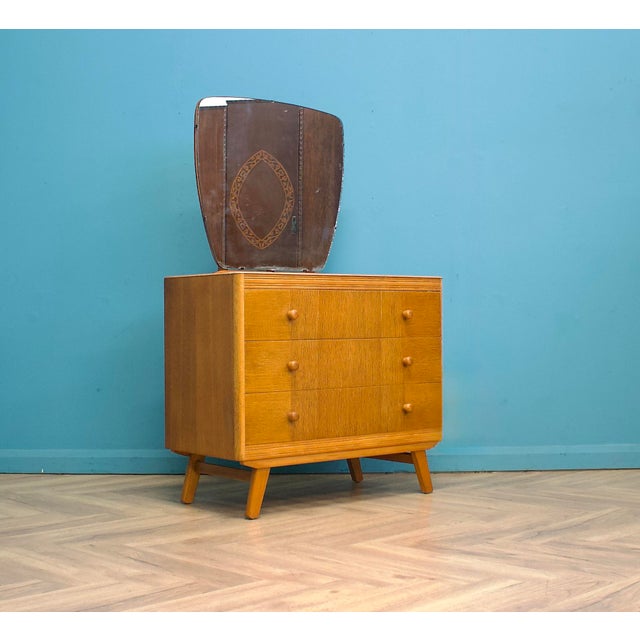 Wood Mid-Century Modern Oak Dresser, 1950s For Sale - Image 7 of 7
