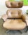 Tan Vintage Leather Plycraft Lounger & Ottoman For Sale - Image 8 of 10