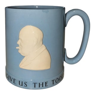 Rare 1941 Arnold Machin for Wedgwood Winston Churchill Mug For Sale