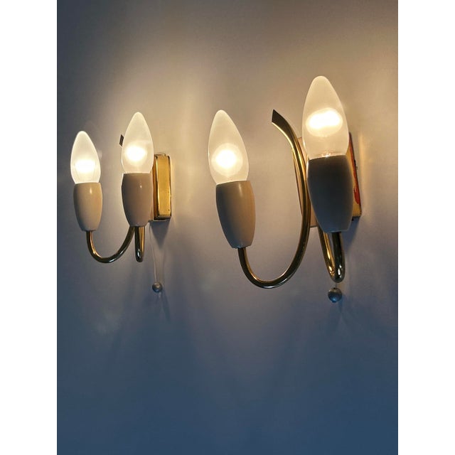 Mid-Century Modern German Sputnik Wall Lights from Kaiser-Leuchten, 1950s, Set of 2 For Sale - Image 9 of 18