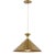 Paloma Contreras for Visual Comfort Signature Orsay Grande Pendant in Hand-Rubbed Antique Brass with White Glass For Sale