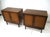 Brown Walnut Caned Nightstand Chests in the Style of Widdicomb For Sale - Image 8 of 12