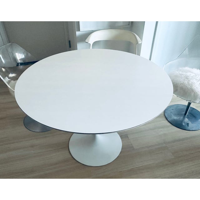 1960s Authentic Eero Saarinen Knoll Round Tulip Table Mid Century Modern Vintage For Sale - Image 5 of 8