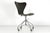 Wood Model 3107 Desk Chair with Wheels by Arne Jacobsen for Fritz Hansen, Denmark 1955 For Sale - Image 7 of 16