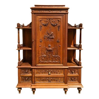 Louis XVI Style Walnut Cupboard For Sale