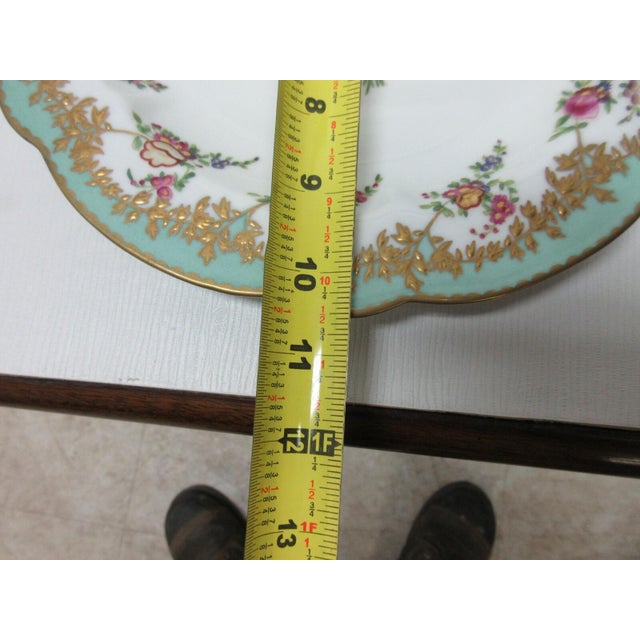 Ceramic 1980s Chelsea House Decorative Floral Design Dining Plate Asian Inspired White For Sale - Image 7 of 9