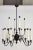 This black and white chandelier was produced in the 1950s. Up to 250V (Europe/UK Standard).The wiring of this item may be...