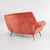 1960s Vintage Coral Velvet Sofa, 1960s For Sale - Image 5 of 12