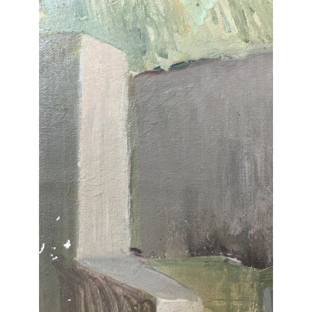 Eugène Louis Martin, Petit cheminet barque bleue, 1928, Oil on Canvas For Sale - Image 9 of 12