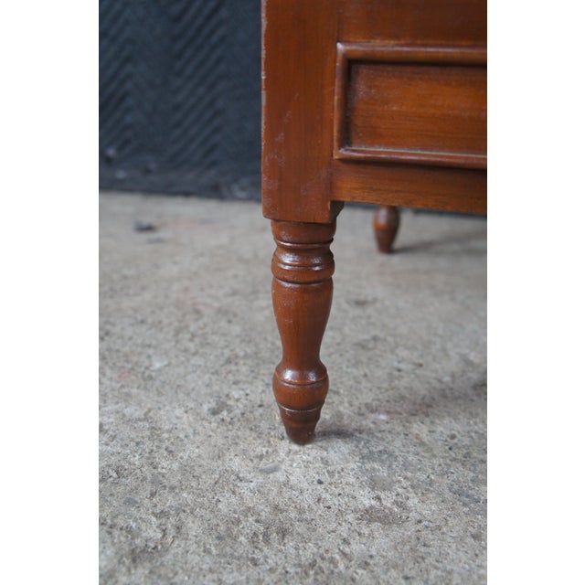 Vintage English Georgian Style Mahogany Canterbury Magazine Music Rack Drawers For Sale - Image 6 of 13