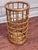 Tan Vintage Mid Century Boho Chic Bamboo and Rattan Umbrella Stand Styled After Franco Albini For Sale - Image 8 of 11