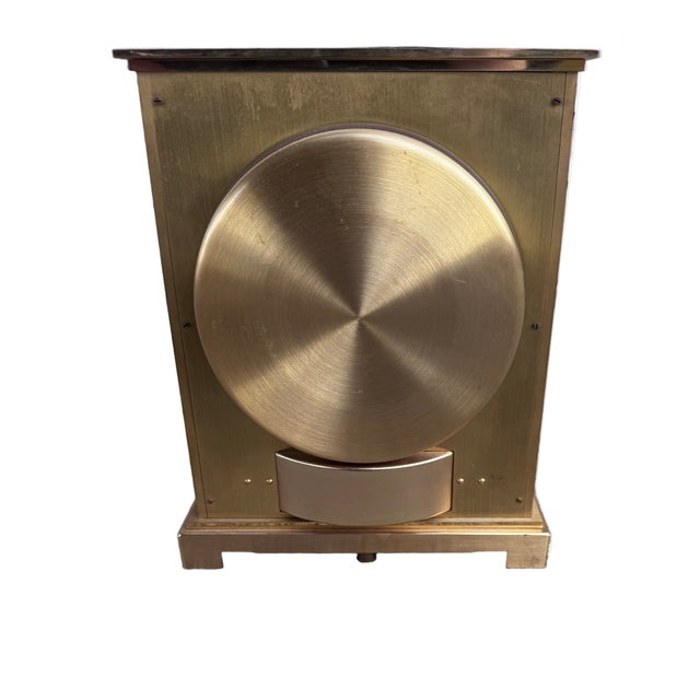 Gold Vintage Jaeger LeCoultre Atmos Desk Clock Embassy VII For Sale - Image 8 of 10