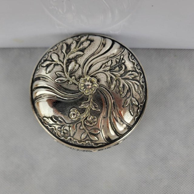 Silver Candy Box with Minerva Hallmark, 1890s For Sale - Image 10 of 11