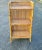 Mid-Century Bohemian Split Bamboo Rattan Wicker Low Bookcase Etagere For Sale - Image 13 of 13