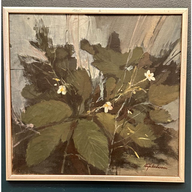 M. Jakobsson, White Blossoms, 1950s, Oil Painting on Canvas, Framed For Sale - Image 12 of 18