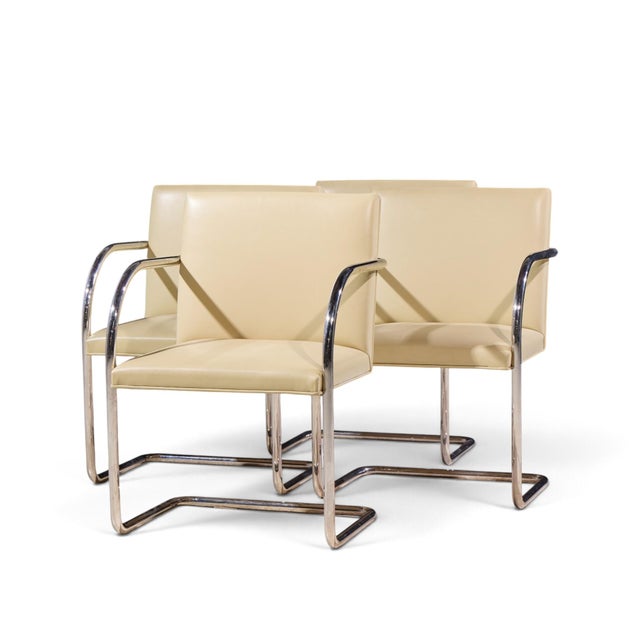 Mid-Century Modern Brueton Mid Century Brno Chairs - Set of 4 For Sale - Image 3 of 13